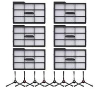 High-Efficiency Filter Set for Eufy for e25 E28 for omni for bot | 8 side brushes, 6 HEPA filters, traps dust and , fits for e25 E28 for omni models, keeps air fresh