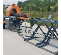 High-Efficiency Horizontal Hydraulic Log Splitter - Suitable for Tree Stumps, Roots, and Oversized Logs in Industrial Forestry