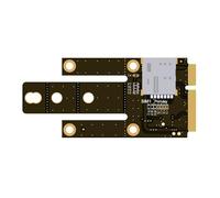 High efficiency key on MPCIE adapter card with card slot for networking module