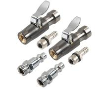 High Efficiency Locking Air Chuck 1/4Inch FNPT Closed Flows for Secure Tire Inflation Tire Pressure Adjustment