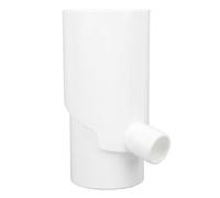 High Efficiency Rainwater Diverter Kit 8cm Plastic Round Downspout Diverter, Effective for Water Collection, Suitable for Irrigation Systems, Aquariums, and Other Applications, (White)