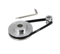 High Efficiency Synchronous Wheel 20 & 80 Teeth Aluminium Timing Pulley with 250mm Belt for Drilling Machines