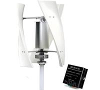 High Efficiency Vertical Wind Turbine Generator Kit with Helical Magnetic Levitation and MPPT Controller for Home & Factory