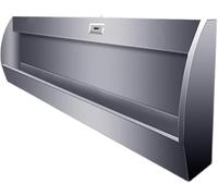 High-Efficiency Wall-Mounted Men's Urinal - 304 Stainless Steel, 100cm Trough, Smart Sensor Flush, Splash-Proof Design for Schools & Public Facilities