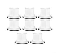 High Efficiency Washable Filter Compatible With Xjc-c030 Cordless Vacuum Cleaner Waterproof Folding Design For Enhanced Dust Trapping And Purity White Eight Piece Set For Home Cleaning