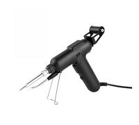 High-efficient 80W 220V Electric Sodering Iron, ON/Off Button, Adjustable Up to 600℃, Automatic Electric Welding Gun with One-Handed Operation, for Circuit Boards, DIY, Electronics Repair (Black)