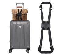 High Elastic Luggage Straps, Adjustable Bag Bungees for Travelling, Black Travel Essentials Accessories, Strap Belt for Add a Bag Easy to Suitcase, Portable to Carry On Bags
