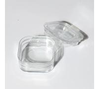 High Elastic Membrane Box for Chip & Wafer Storage - Anti-Vibration Shockproof Container for Semiconductor Devices(38x38x17mm Split Lid 2pc/pk)