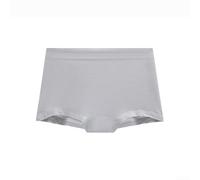 High-Elastic Mid-Rise Briefs for Women Cotton Crotch Seamless Construction and Light Leakage Resistance (L light gray)