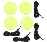 High Elastic Tennis Ball for Sports Training with Rubber Band, Durable and Easy to Control, Suitable for Women or Beginners, 4Pcs