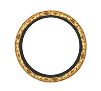 High Elastic Thick car Steering Wheel Cover Universal car 15 inches, Such as SUVs, sedans, Trucks, BlackAfrican Grassland Animals