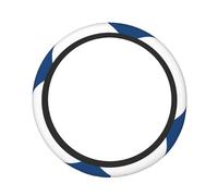 High Elastic Thick car Steering Wheel Cover Universal car 15 inches, Such as SUVs, sedans, Trucks, BlackFlag of The Czech Republic
