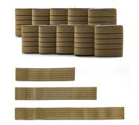 High Elastic Wrap Bandage Stripes Band for Fix Pads ETL051 ETL052 Machine Patch onto Belly Arm Leg 3 Sizes 10pcs Elitzia ETL06BD (Brown)