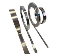 High Elasticity 301 Stainless Steel Strip - 0.8mm Thick, Widths 5-100mm, 1 Meter Length, Foil Strip for Springs and More(0.8x10x1000mm)