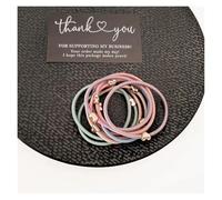 High elasticity geometric hair rope simple temperament tied hair loop 10pc Spring Colorful Heart Elastic Hair Bands(10pc heart)