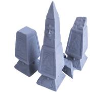 High Elves Ancient Waystones Perfect for Age of Sigmar, Dungeons and Dragons, Warhammer (Set of 3)