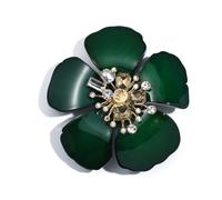 High-End Acrylic Floral Brooch with Diamonds - Versatile Camellia Design for Women's Stylish Accessories(B)
