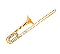 High-end Brass Gold Lacquer Bass Trombone Performance Trombone Instrument Trombone for Beginner