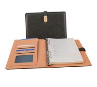 High-end Buckle Notepad can be Inserted into the Enterprise Notepad-Gray -B5