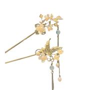 High End Butterfly Tassel Hairpin with Coiled Hair Hairpin