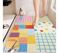High-end Dopamine Rubber Loofah Quick-Dry Shower Mat(Colorful,50x80cm)