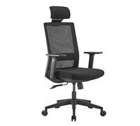 Ergonomic office chair adjustable black 150kg comfort mesh fabric