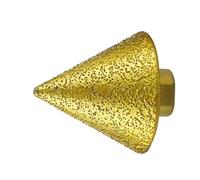High End Finish Conical Grinding Wheel Beveling Deburring Chamfer Bit for Large Format Tile Stone Fabricators Marble Quartz Polisher