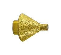 High End Finish Conical Grinding Wheel Beveling Deburring Chamfer Bit for Large Format Tile Stone Fabricators Marble Quartz Polisher