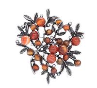 High-End Handmade Accessories Retro Natural Agate Stone Beads Wild Temperament Jewelry Brooch Brooch