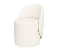 High-End Makeup Stool - Rotating Vanity Chair with Backrest for Bedroom Stylish Design Compact Size (Color: A Dimensions: 40x40x67cm)