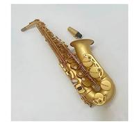 High End Matte Gold Alto Saxophone With E Flat Tone French Antique Gold Alto Sax Instrument Saxophone for Student