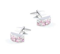 High End Rectangular Crystal Inlaid Cufflinks For Men'S French Style Cufflinks
