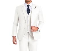 High-End Suits Men's Classic, Ivory, M