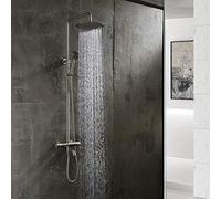 High-end thermostatic head Bathroom booster nozzle intelligent temperature control shower set