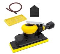High Execution Air Polisher Aluminum Body Dirt Extraction Structure 70x198mm Professional Woodworking Metal Polishing Tool Direct Climate Propelled Smoothing Structure