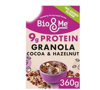 High Fibre Breakfast Granola | Gut-Friendly Ingredients | Natural & Nutritious Cereal (Cocoa & Hazelnut Protein Granola 360g)