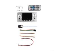 High Fidelity Audio Decoder Module Lossless MP3 Player with IPS Screen BT Input U Disk Playback for Car 135x69.5mm(Silver)