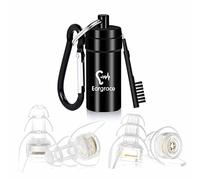 High Fidelity Concert Ear Plugs, Eargrace 2 Pairs Hearing Protection Noise Reduction Musicians Ear Plugs with Aluminum Carry Case for Musicians, DJ, Festival, Motorcyclists and Loud Events(NRR 23dB)