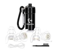 High Fidelity Concert Ear Plugs, Eargrace 2 Pairs Small Size Hearing Protection Noise Reduction Musicians Ear Plugs with Aluminum Carry Case for Musicians, DJ, Festival and Loud Events(NRR 23dB)