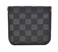 HIGH FIT Leather Pocket Cosmetic Bag for Purse,Coin Purse Lipstick Cosmetic Accessories Organizer, Travel Kit Storage Pouch,Waterproof Portable No Zipper Self-closing, Black/Small