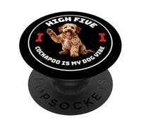 High Five Apricot Gold Cockapoo Dog Gift PopSockets Adhesive PopGrip