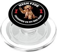 High Five Apricot Gold Cockapoo Dog Gift PopSockets PopGrip for MagSafe