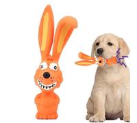 High Flexibility Safe - Latex Squeaky, Squeaky Latex Animal Shapes | Long Ears Playthings, Teething Relief For Growing Puppies, Fun Sound-Making Boredom Relief For Energetic Dogs