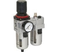 High Flow Air Supply Filter Regulator & Lubricator - 1/2" BSP 99cfm Max Airflow