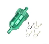High Flow Aluminum Fuel Filter For Mini Bike(green) | High for temp resistance, optimal filtration, no restriction, blue black for red for gold green silver options