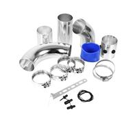 High Flow Easy Installation 76mm Aluminum With Pipe Durable Universal | Compatible with 3.0inch Cold Filter Racing Clamp Heavy Duty Sturdy Build Precision Fit