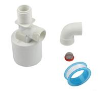 High Flow Float Valve 1 Inch Inlet Water Control for Tank Reservoir Horse Cattle Sheep Pig Drinking Bowl Nylon PA66 Metal Parts(B)