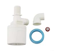 High Flow Float Valve 1 Inch Inlet Water Control for Tank Reservoir Horse Cattle Sheep Pig Drinking Bowl Nylon PA66 Metal Parts(A)