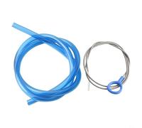 High Flow Hydration Pack Replacement Tube 98cm PVC Hose with Flexible Cleaning Brush Compatible with Most Hydration Reservoirs for Camping and Hiking, Green(Blue)