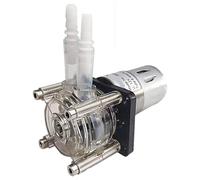 High Flow Peristaltic Pump, Tube Vacuum Miniature Dosing Pump, Hose Pump, for Aquarium Lab Analytical Water, 6.4mm ID×9.6mm OD, 0-400ml/min, DC 12V 24V(24V)